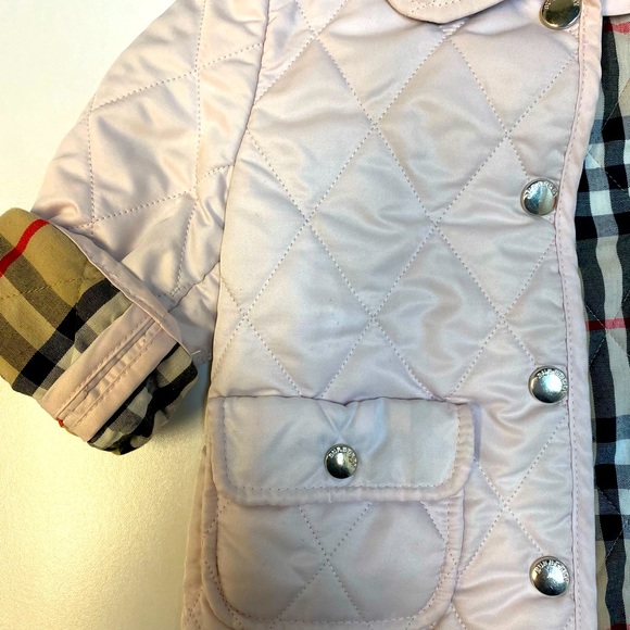 Burberry quilted jacket for baby girl - Picture 3 of 7